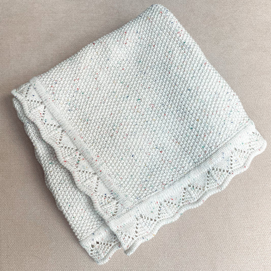 Knit Blanket - Babychino Fleck