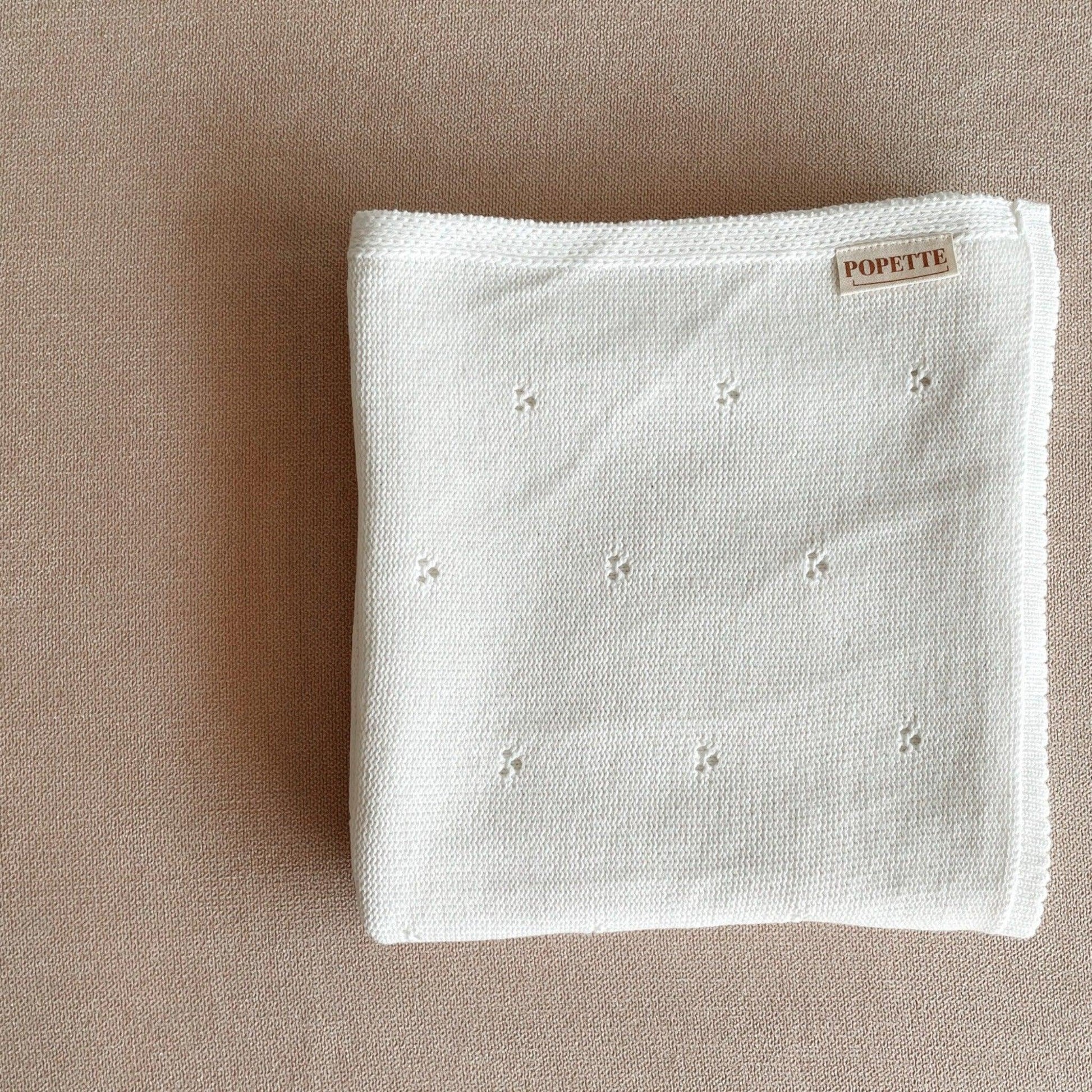 Knit Blanket - Milk - Popette