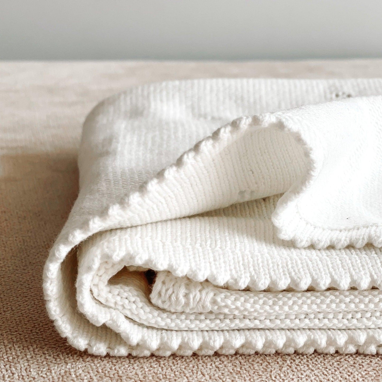 Knit Blanket - Milk - Popette