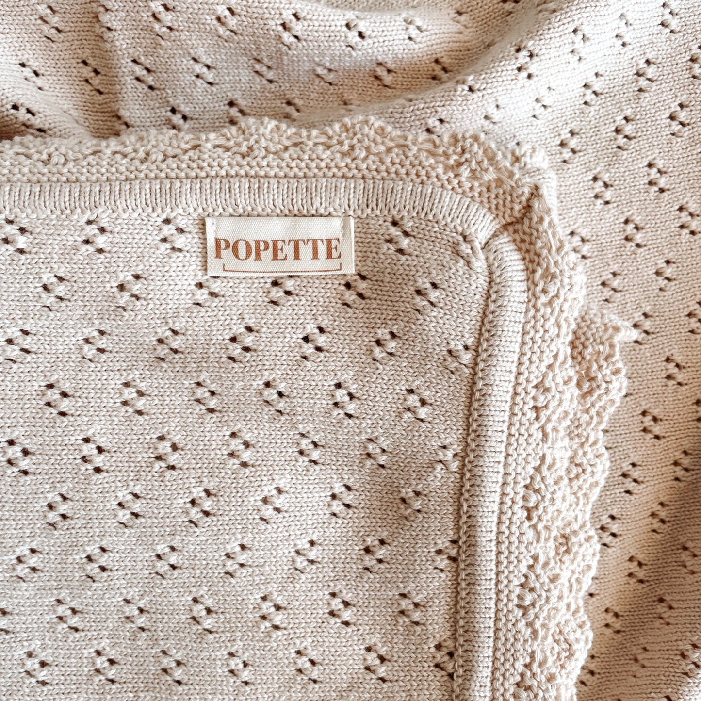 Knit Blanket - Oatmeal - Popette